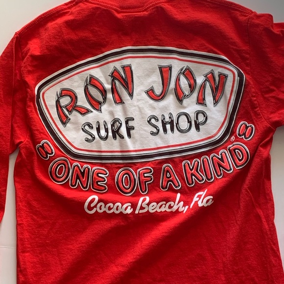 Ron Jon Surf Shop red LS sz s excellent condition - Picture 1 of 4